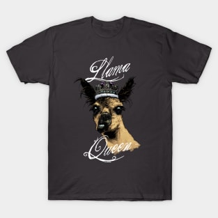 Llama Queen (Full Color) T-Shirt